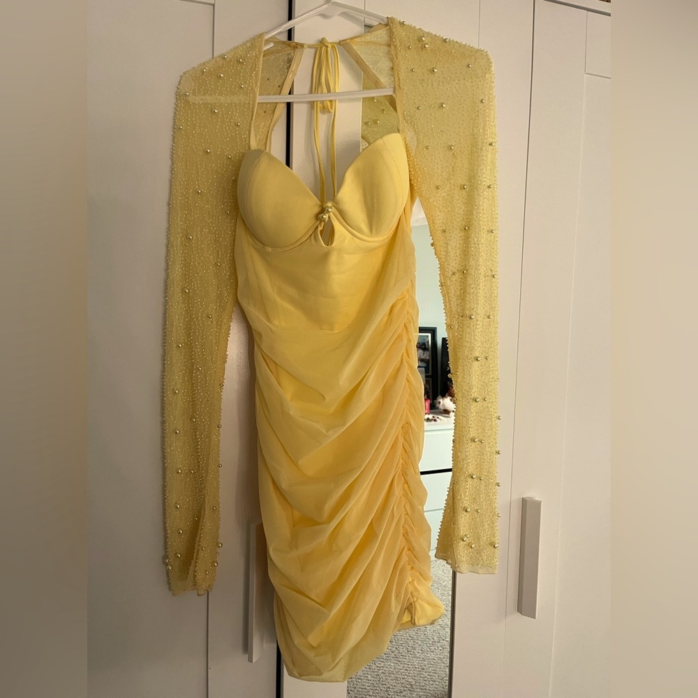 Formal yellow oh polly dress